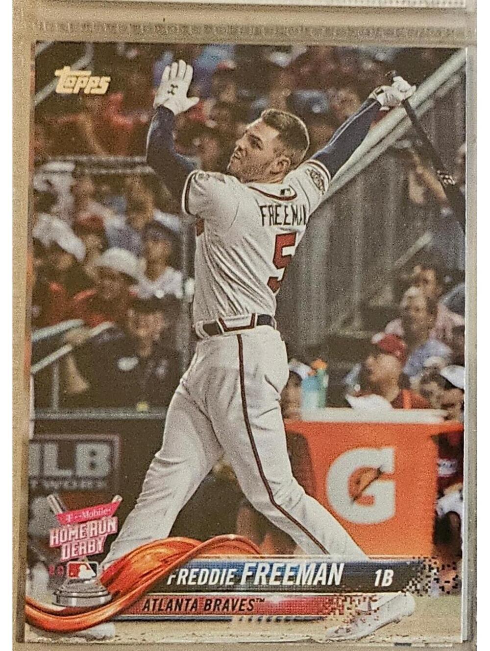 2018 Topps Update Series US168 Freddie Freeman Home Run Derby Atlanta Braves
